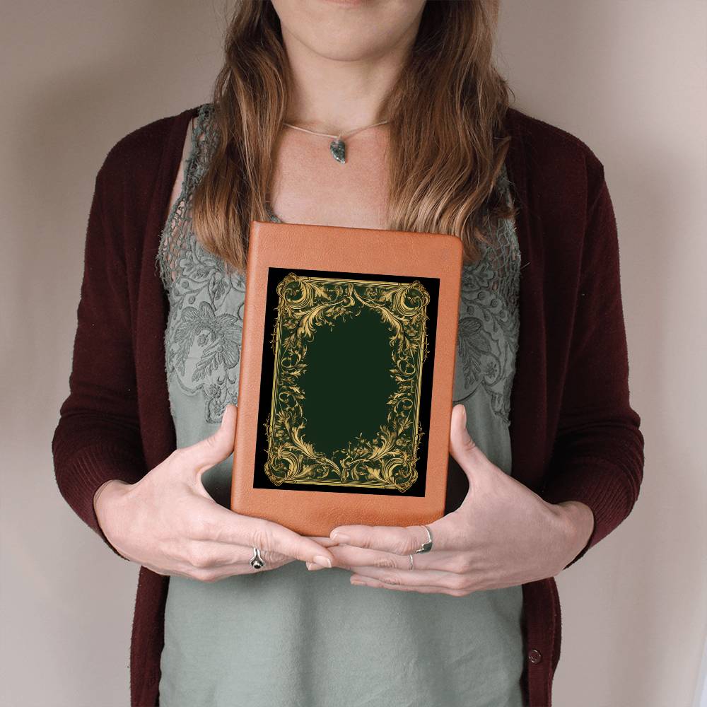 Ornate Gold Cover 116 - Vegan Leather Journal