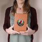 Christmas Red Cardinal Stained Glass Design 011 - Vegan Leather Journal