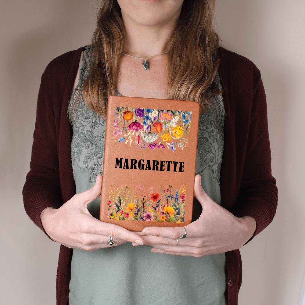 Margarette (Botanical Blooms) - Vegan Leather Journal