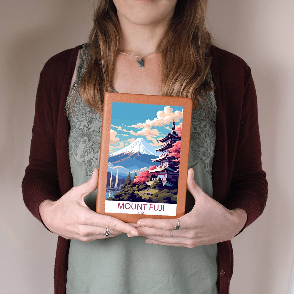 Famous Travel Destinations - Mount Fuji, Japan - Vegan Leather Journal
