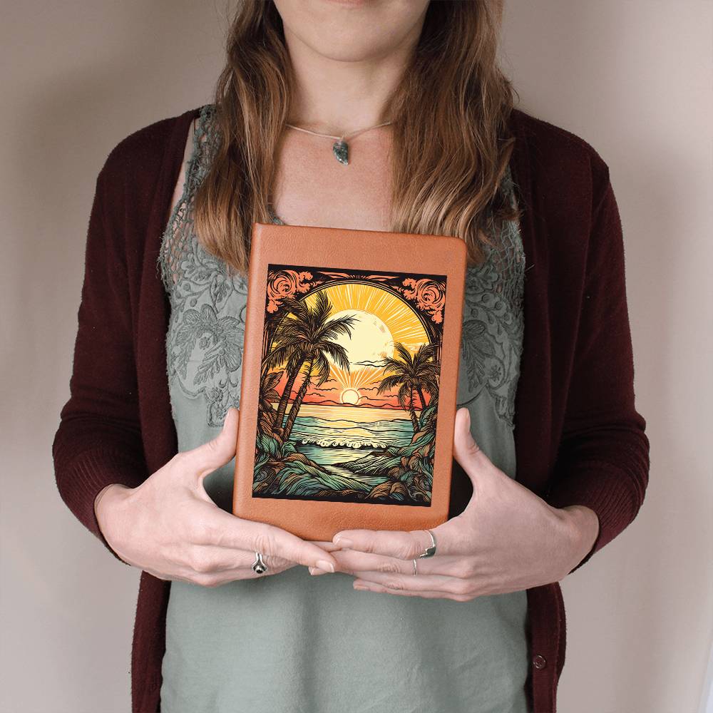 Minimalist BOHO Art 013 - Vegan Leather Journal