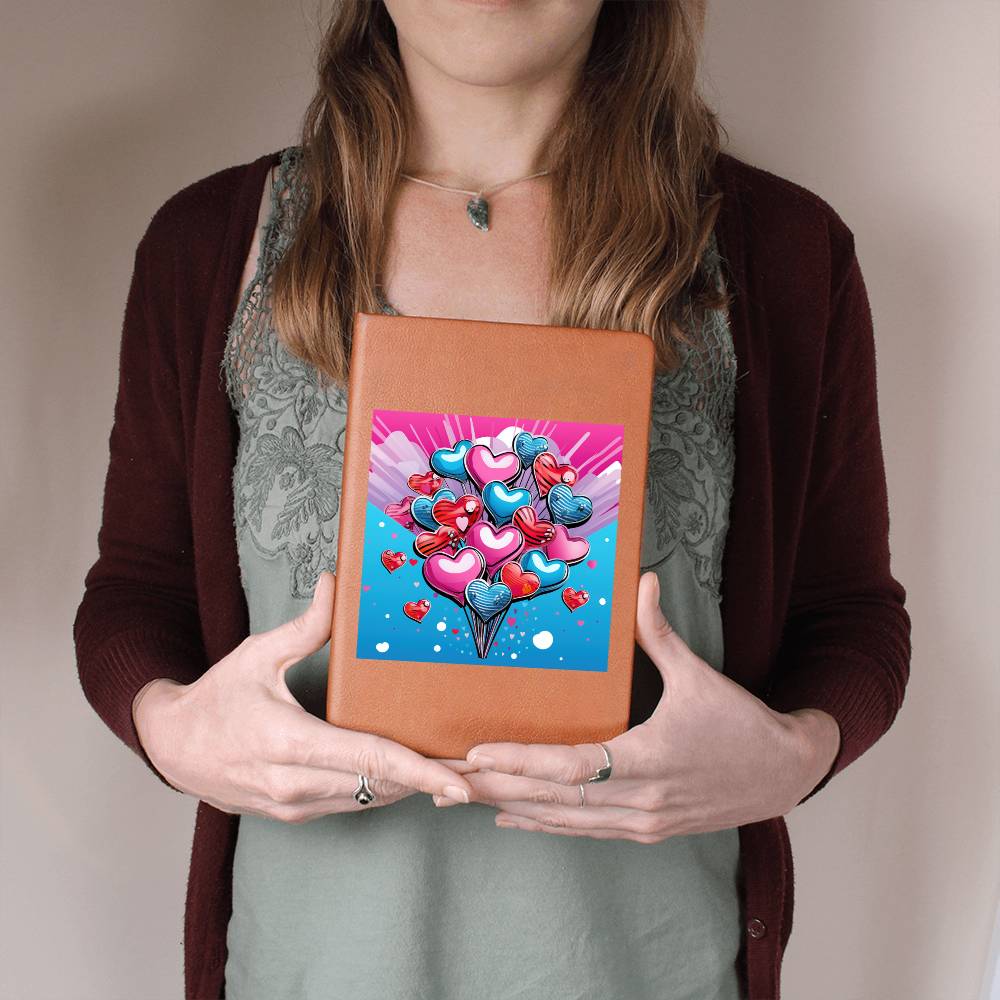 Valentine's Day Pop Art 18 - Vegan Leather Journal
