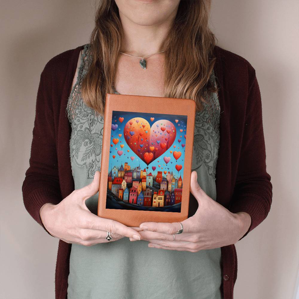 Valentine's Day Art 211 - Vegan Leather Journal
