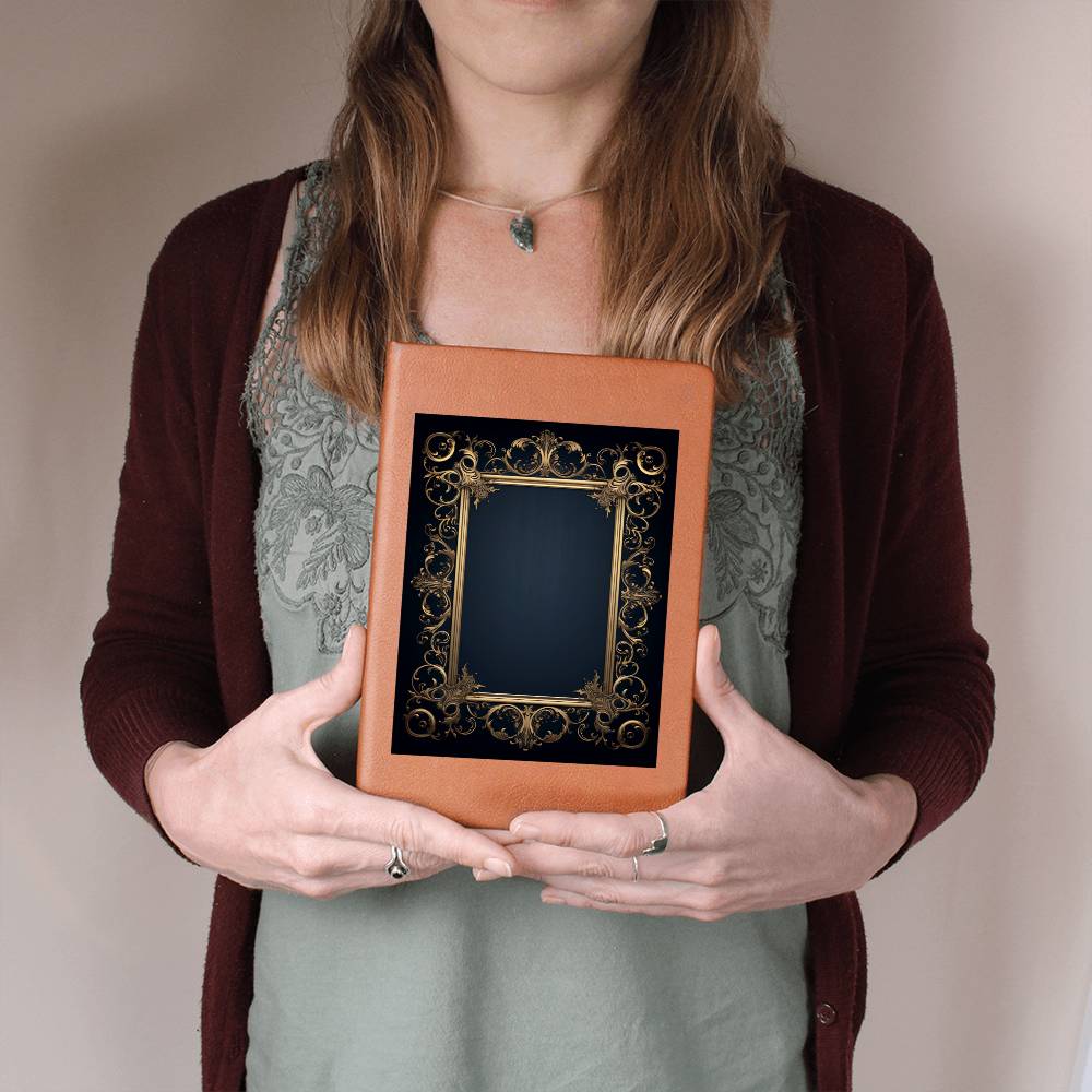 Ornate Gold Cover 011 - Vegan Leather Journal