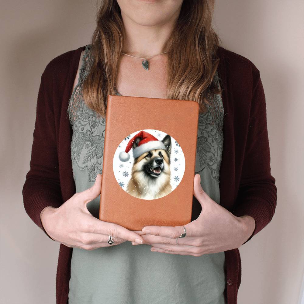 Christmas Dog - Chinook - Vegan Leather Journal