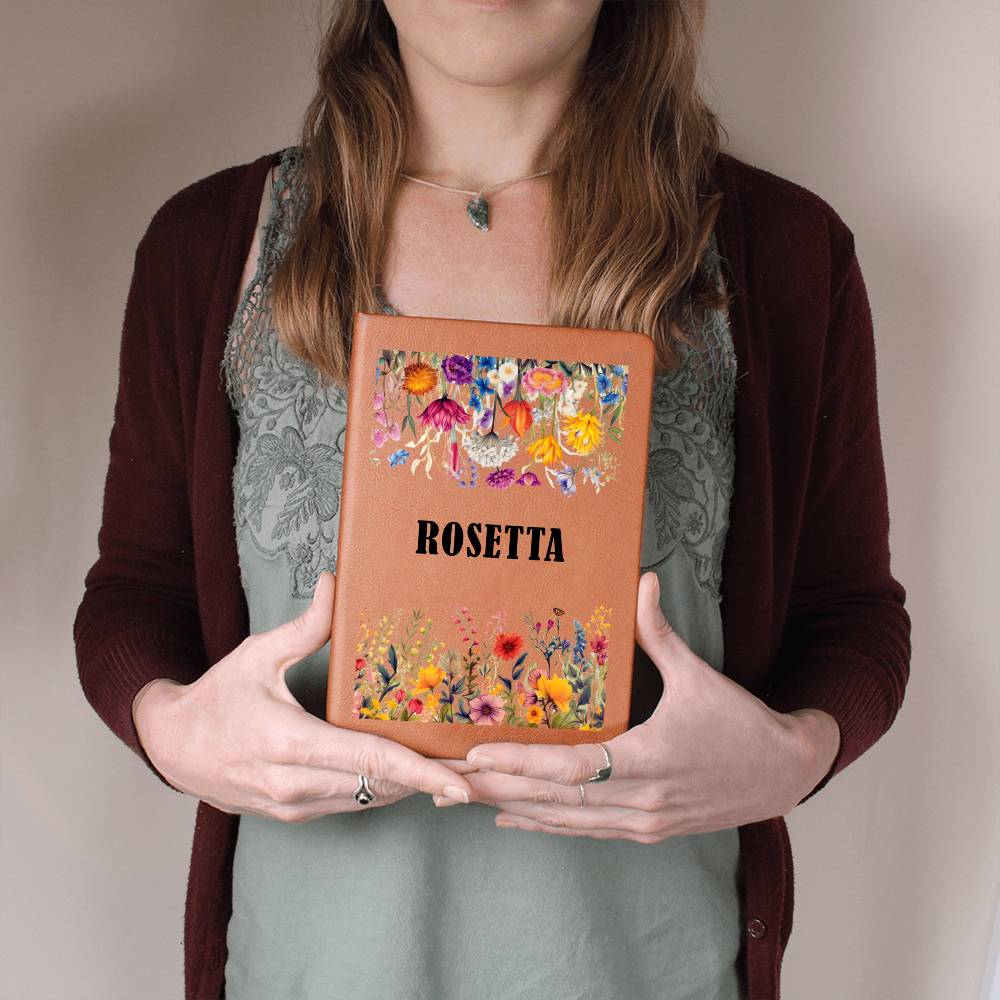 Rosetta (Botanical Blooms) - Vegan Leather Journal