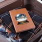 Watercolor Christmas Snow Globe 014 - Vegan Leather Journal