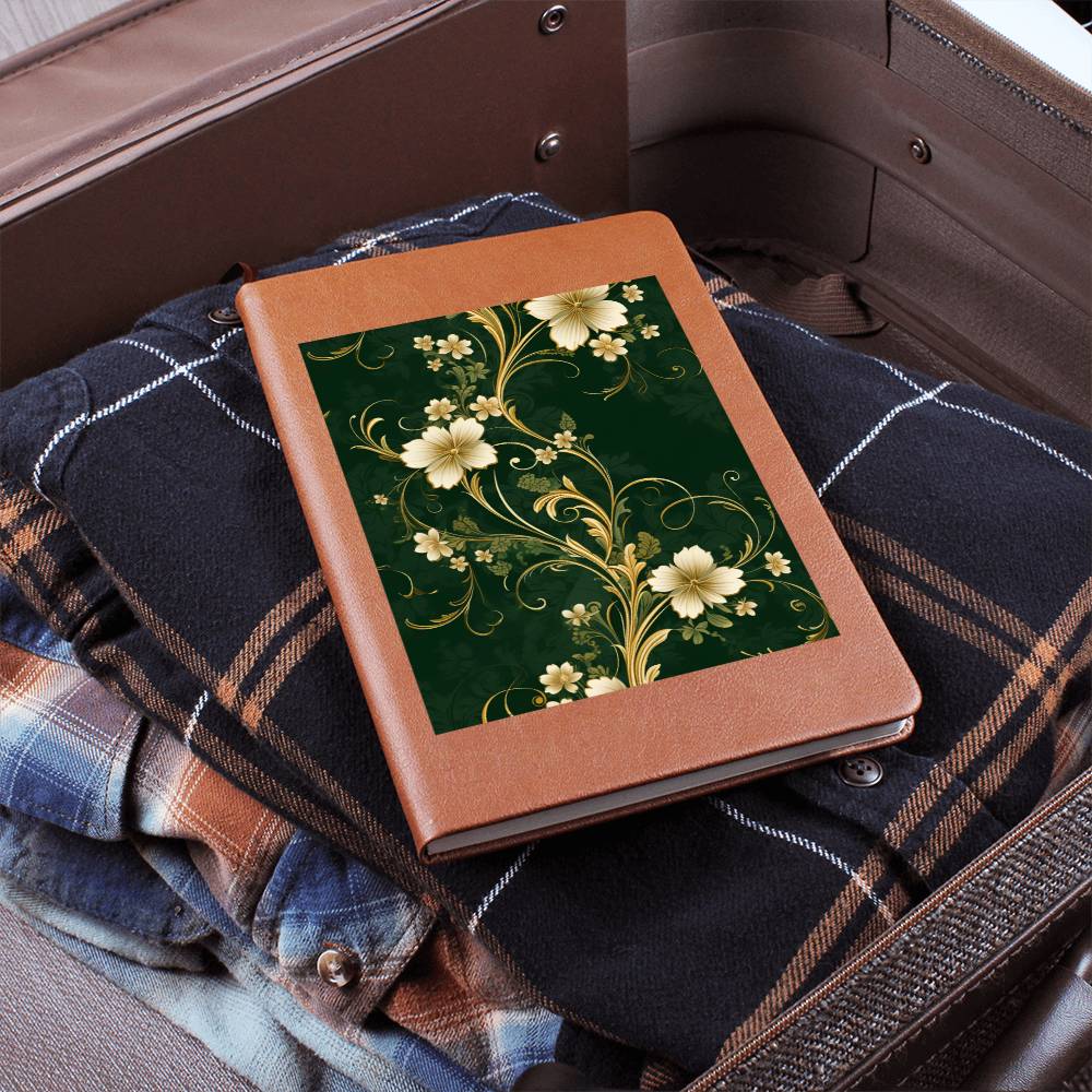 Ornate Gold Cover 082 - Vegan Leather Journal
