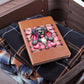 Valentine's Day Dog And Zipper 001 - Vegan Leather Journal