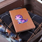 Colorful Baby Dinosaur 069 - Vegan Leather Journal