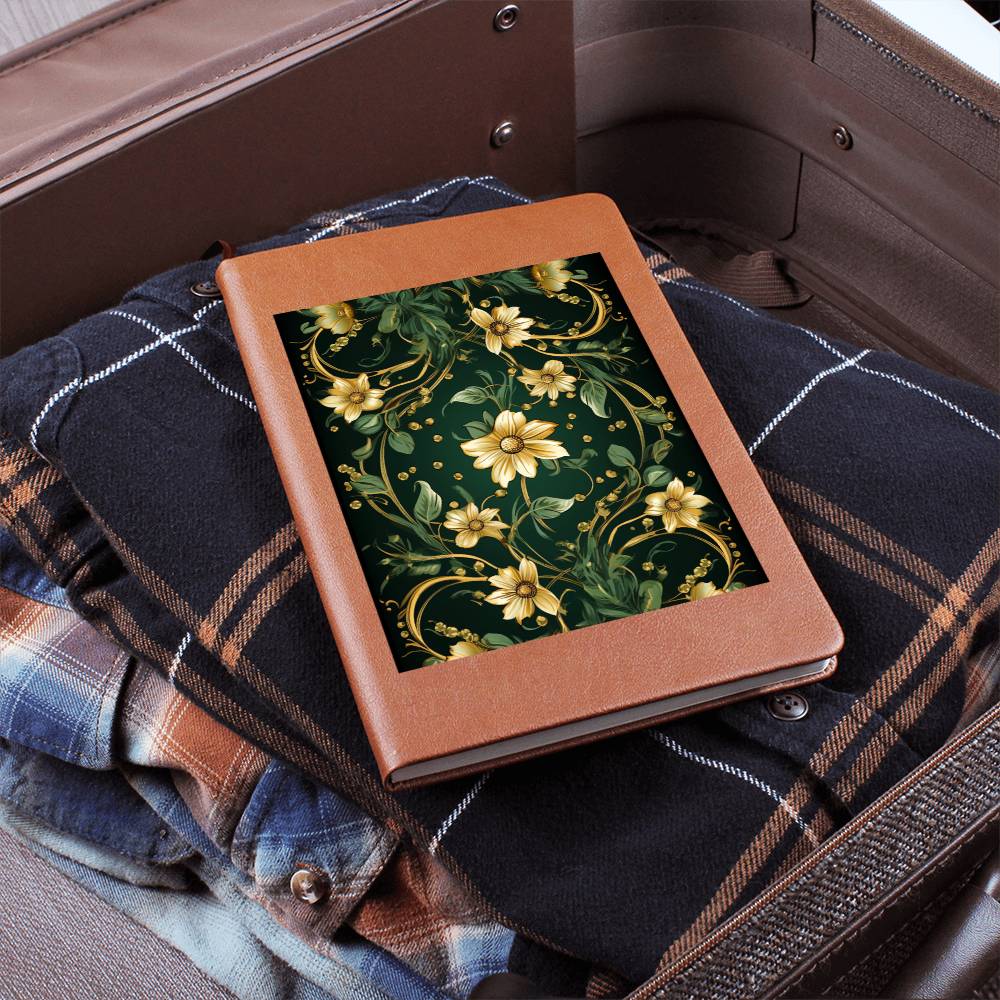 Ornate Gold Cover 086 - Vegan Leather Journal