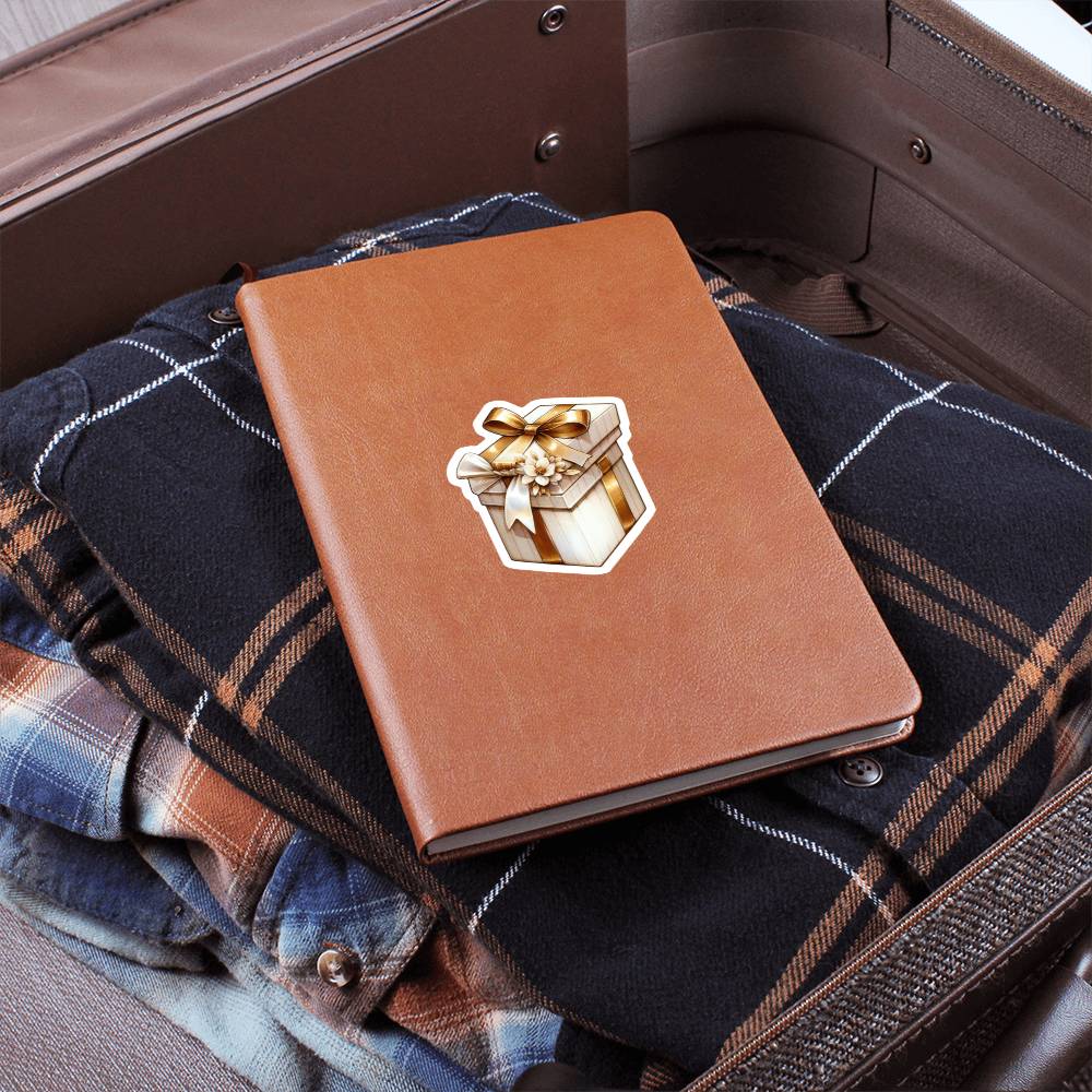 Luxury Wedding Decor Sticker 077 - Vegan Leather Journal