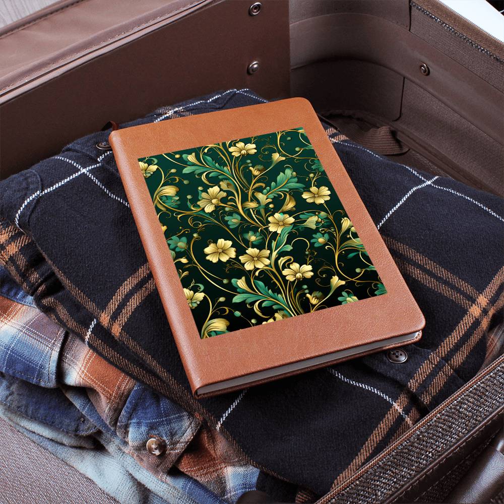 Ornate Gold Cover 083 - Vegan Leather Journal