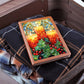 Christmas Stained Glass Design 022 - Vegan Leather Journal