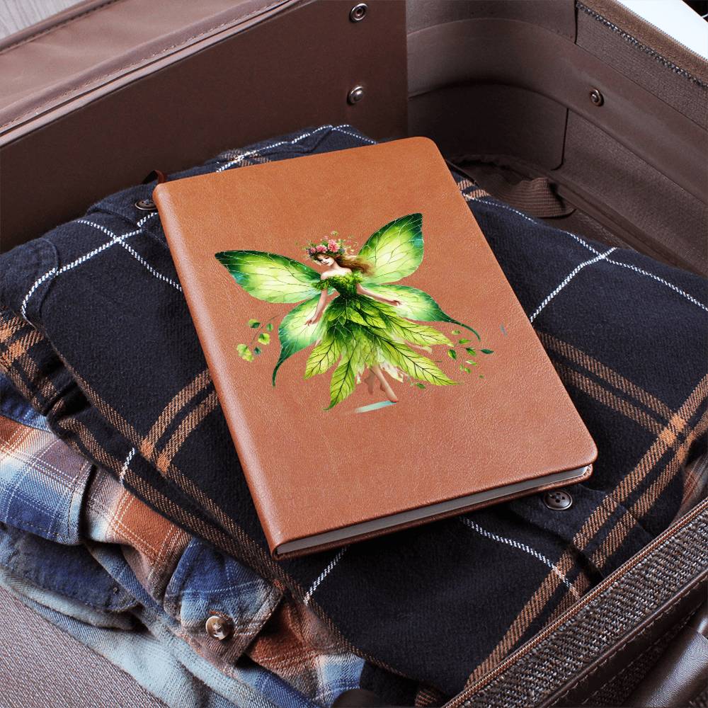Magical Nature Forest Fairy 22 - Vegan Leather Journal