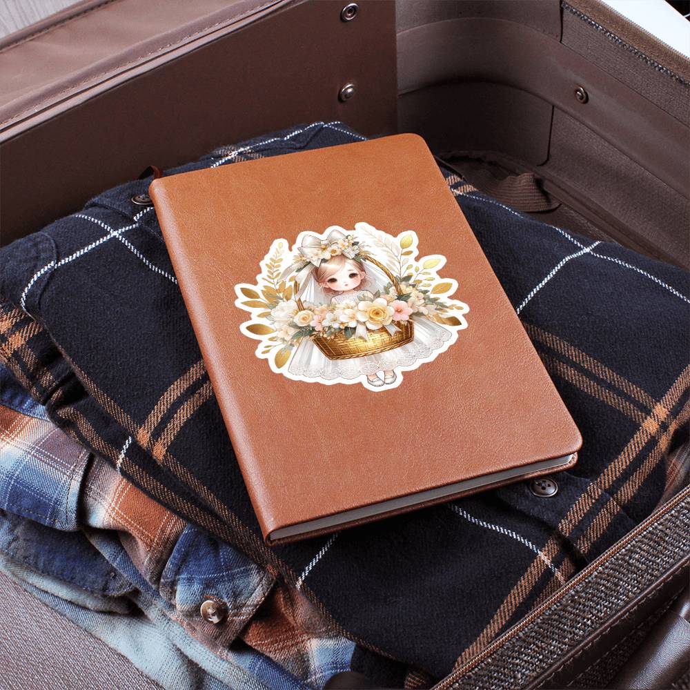 Luxury Wedding Decor Sticker 011 - Vegan Leather Journal