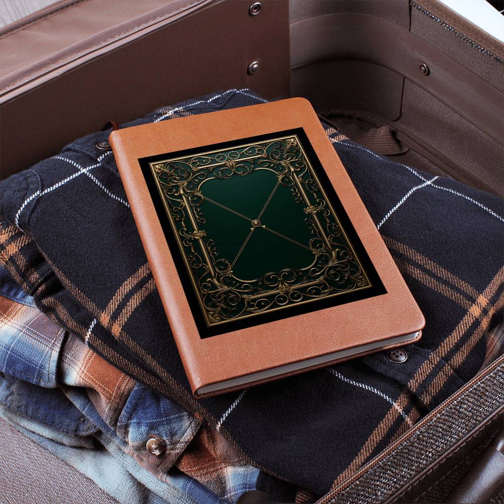 Ornate Gold Cover 046 - Vegan Leather Journal