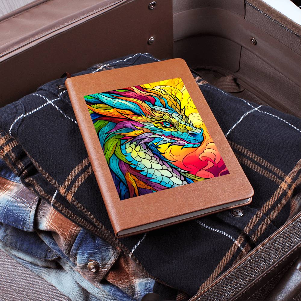 Majestic Dragon 001 - Vegan Leather Journal