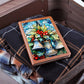 Christmas Stained Glass Design 012 - Vegan Leather Journal