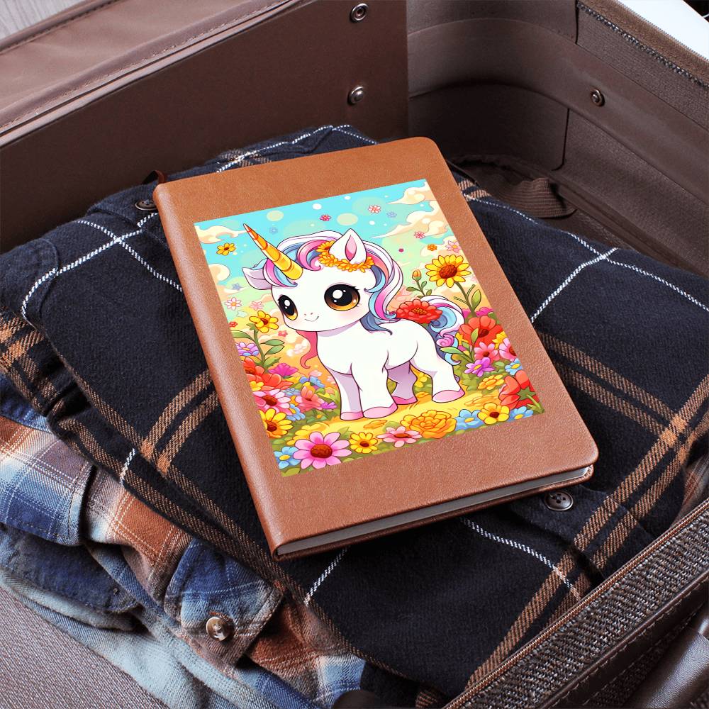 Cute Unicorn 036 - Vegan Leather Journal