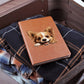 Russian Toy Peeking - Vegan Leather Journal