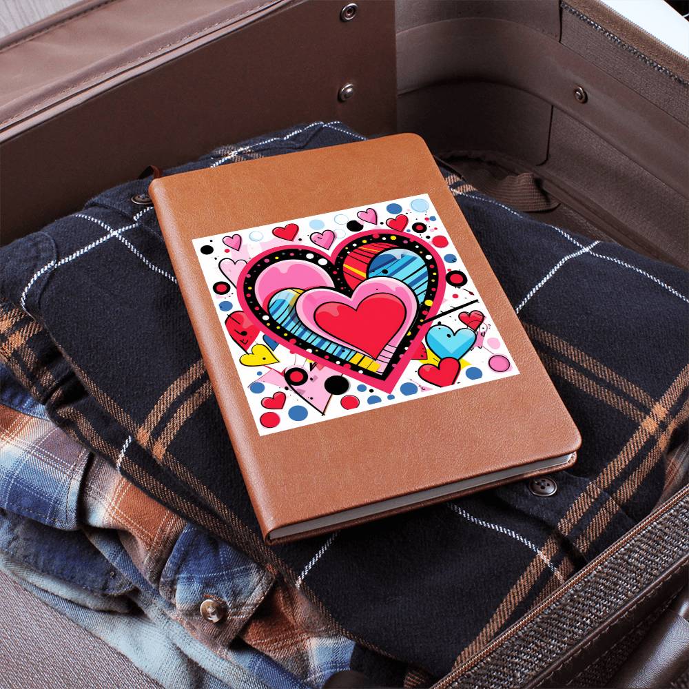 Valentine's Day Pop Art 23 - Vegan Leather Journal