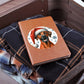 Christmas Dog - Rhodesian Ridgeback - Vegan Leather Journal