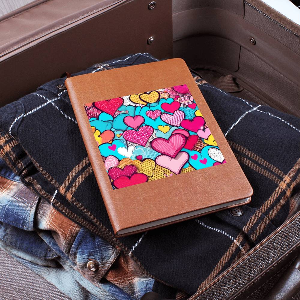 Valentine's Day Pop Art 09 - Vegan Leather Journal