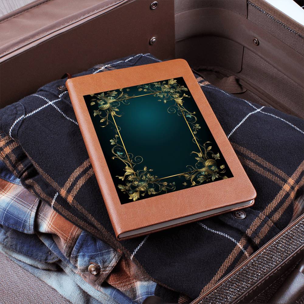 Ornate Gold Cover 055 - Vegan Leather Journal