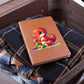 Colorful Baby Dinosaur 019 - Vegan Leather Journal