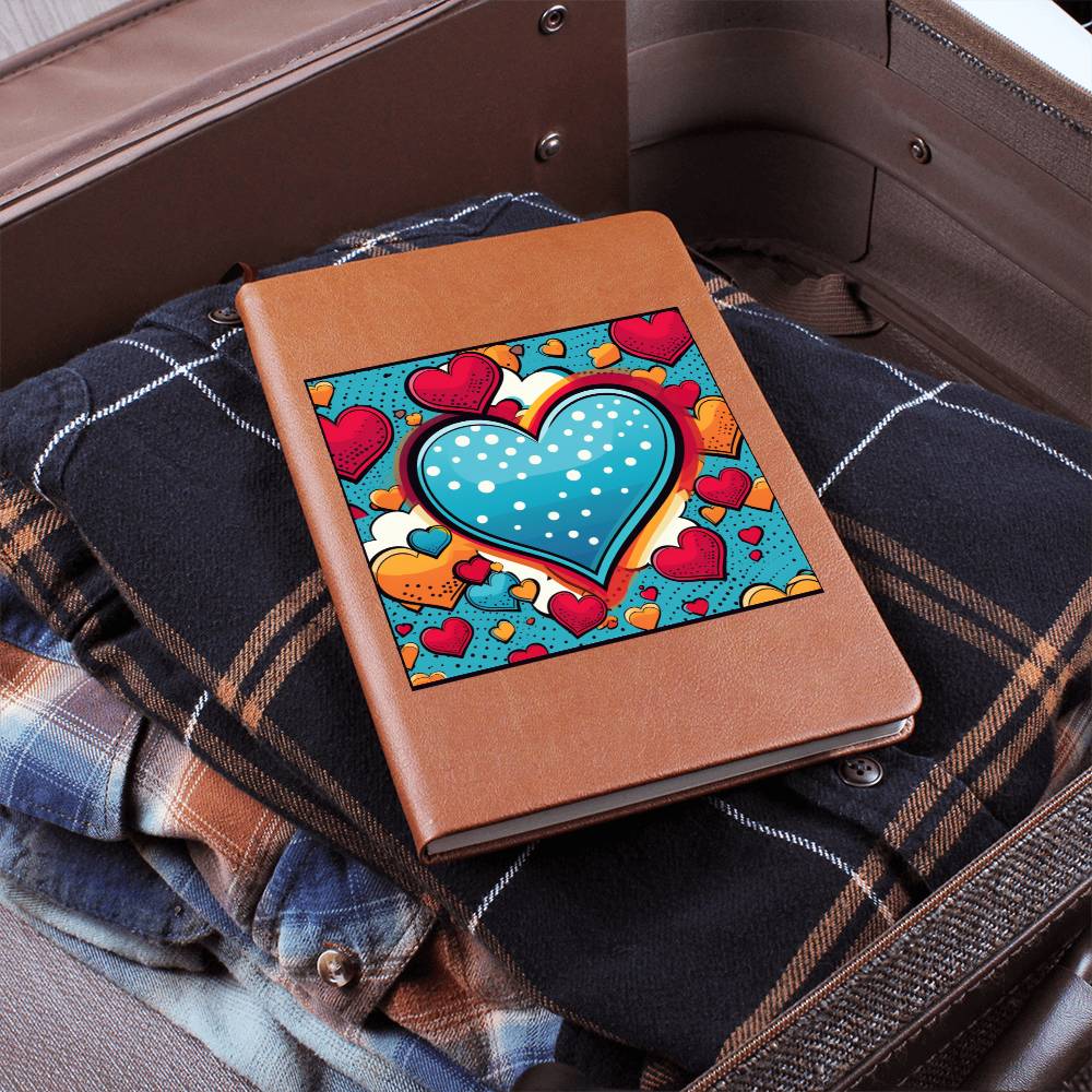 Valentine's Day Pop Art 24 - Vegan Leather Journal