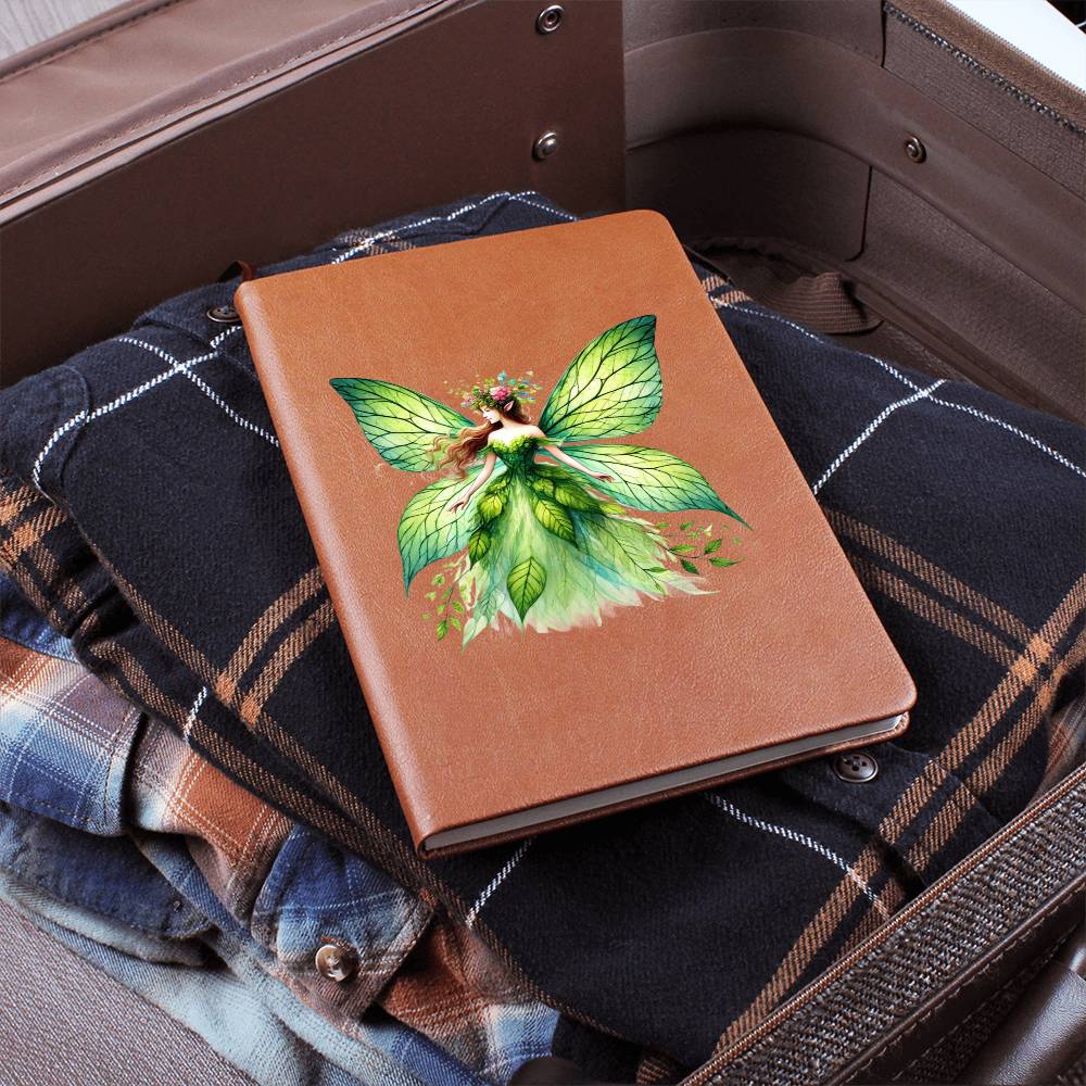 Magical Nature Forest Fairy 18 - Vegan Leather Journal
