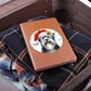 Christmas Dog - Sealyham Terrier - Vegan Leather Journal