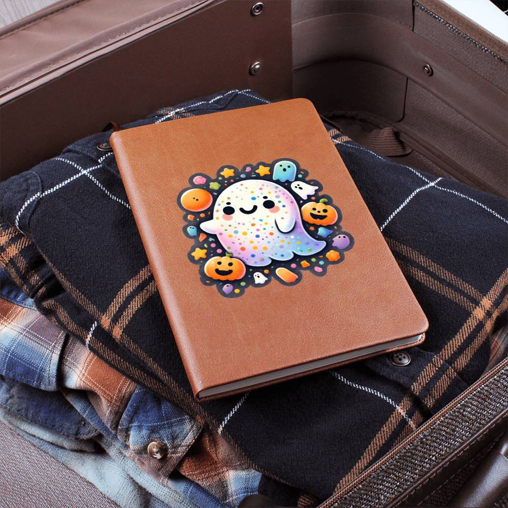 Cute Halloween Sticker 118 - Vegan Leather Journal