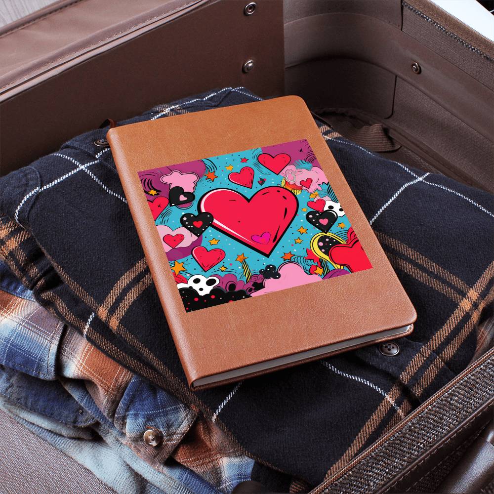Valentine's Day Pop Art 17 - Vegan Leather Journal