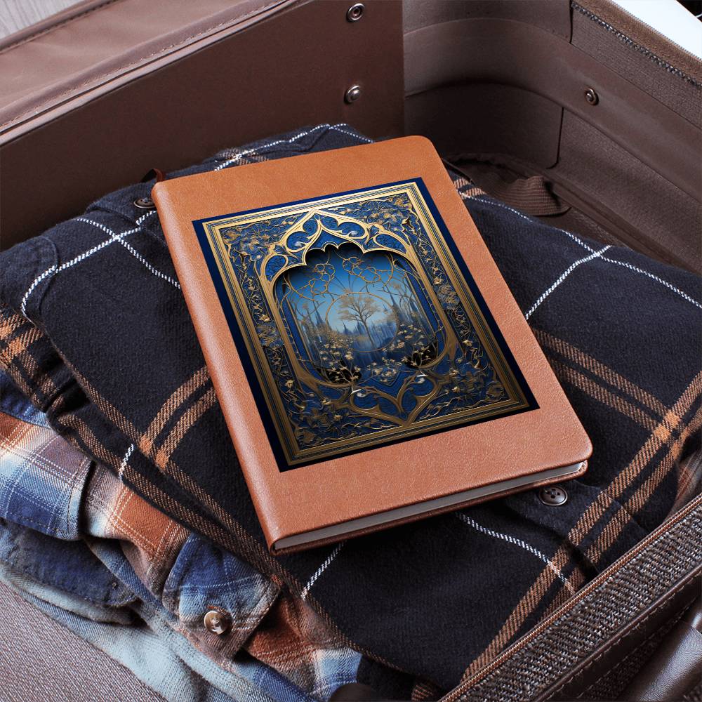 Ornate Gold Cover 022 - Vegan Leather Journal