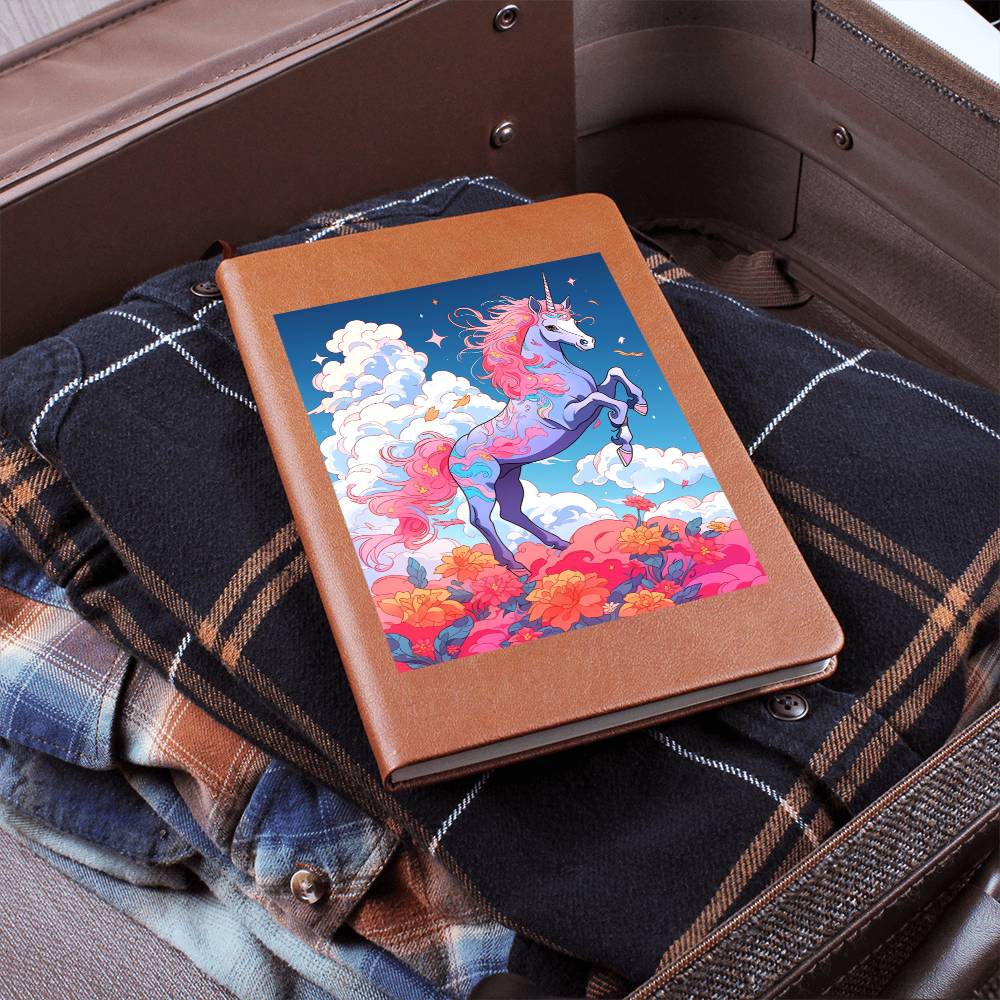 Cute Unicorn 009 - Vegan Leather Journal