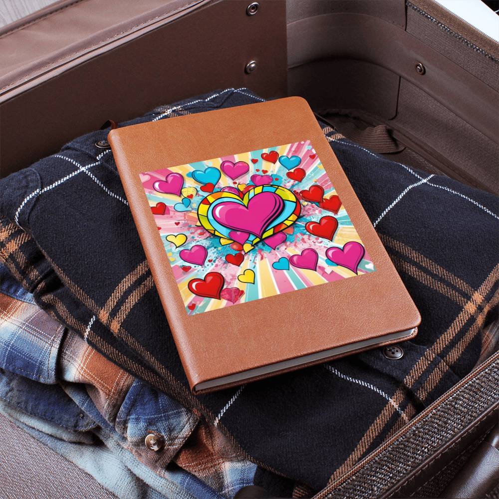 Valentine's Day Pop Art 02 - Vegan Leather Journal