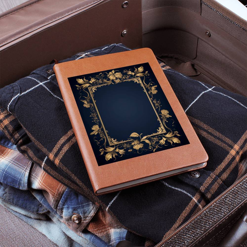 Ornate Gold Cover 010 - Vegan Leather Journal
