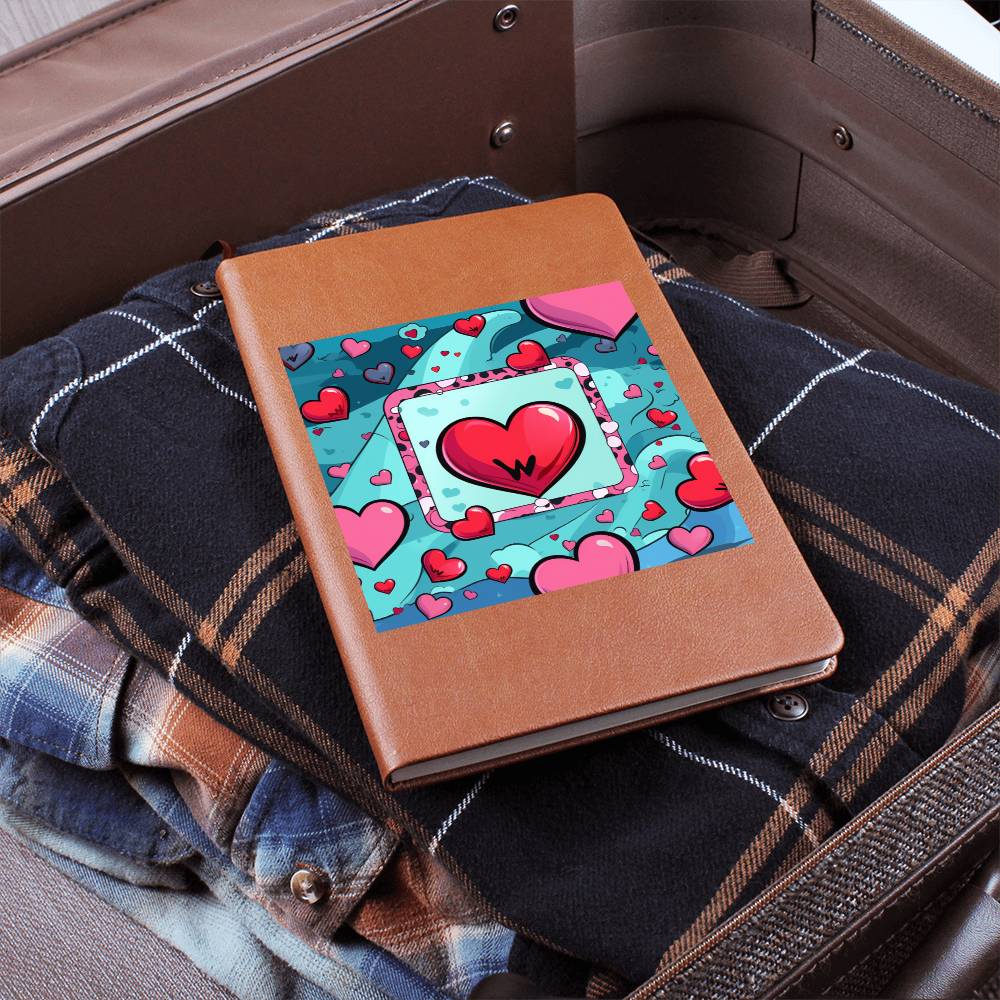 Valentine's Day Pop Art 15 - Vegan Leather Journal