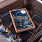 Christmas Stained Glass Design 010 - Vegan Leather Journal