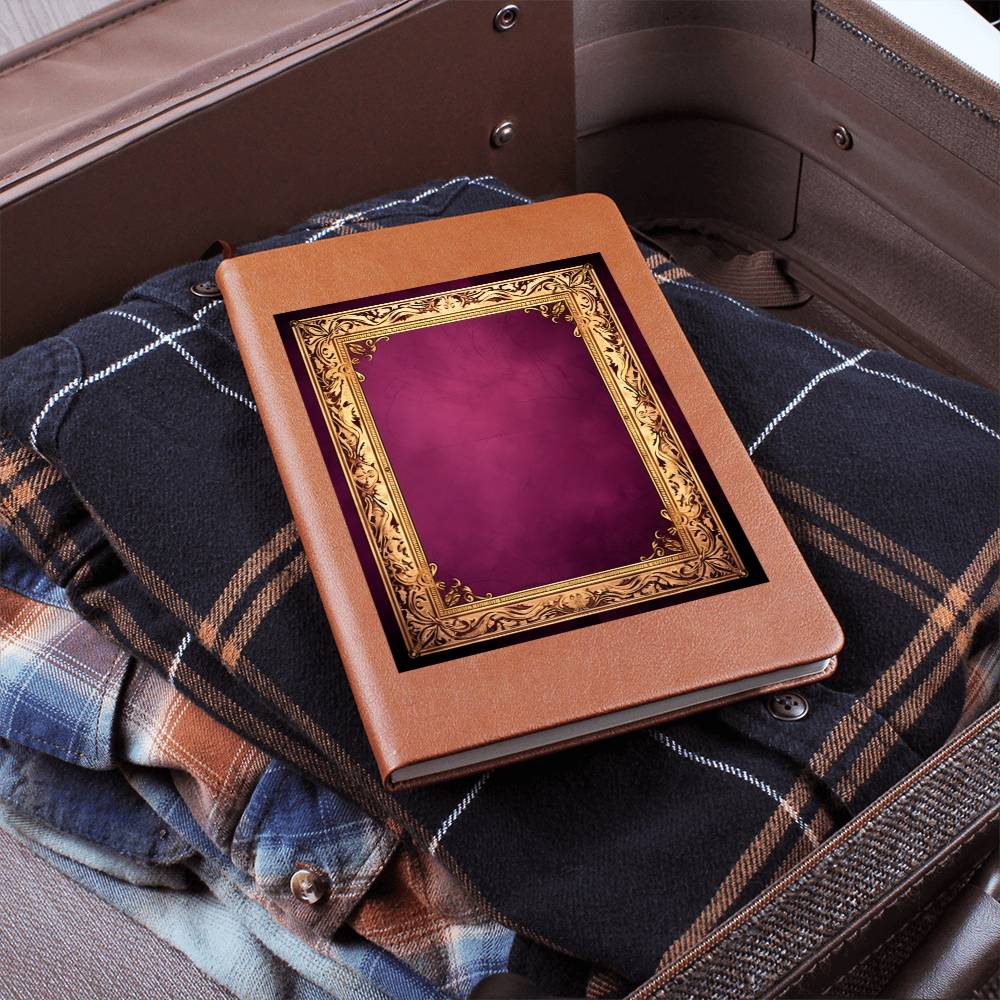 Ornate Gold Cover 030 - Vegan Leather Journal