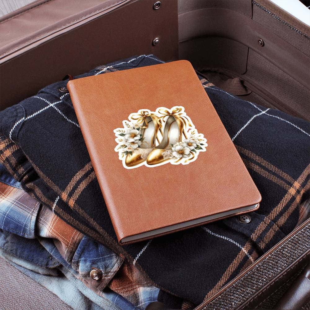 Luxury Wedding Decor Sticker 013 - Vegan Leather Journal