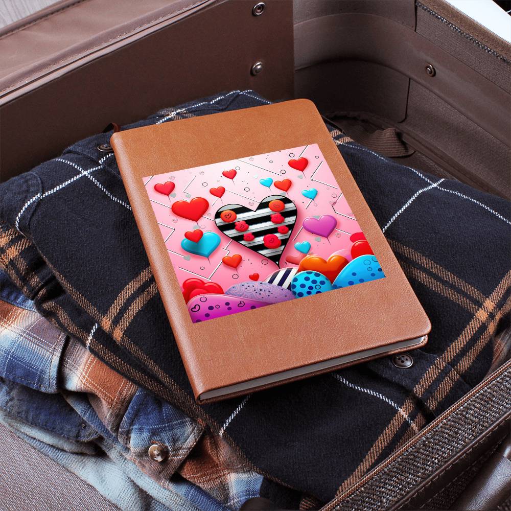 Valentine's Day Pop Art 12 - Vegan Leather Journal