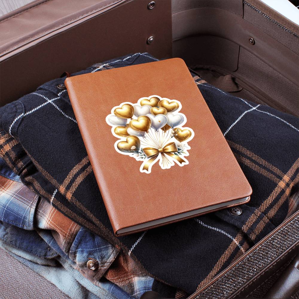 Luxury Wedding Decor Sticker 088 - Vegan Leather Journal
