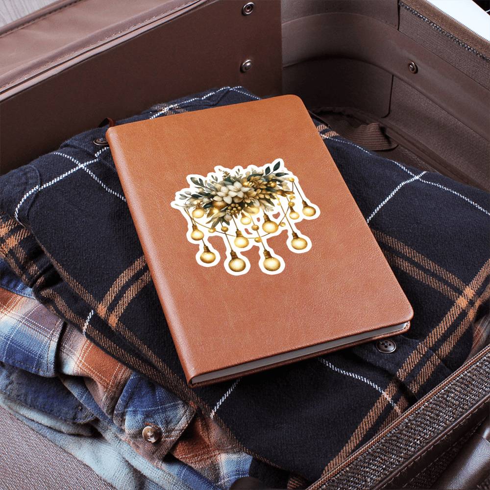 Luxury Wedding Decor Sticker 037 - Vegan Leather Journal