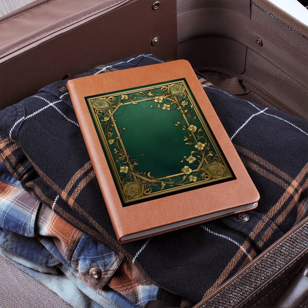 Ornate Gold Cover 034 - Vegan Leather Journal