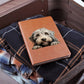 Bergamasco Peeking - Vegan Leather Journal