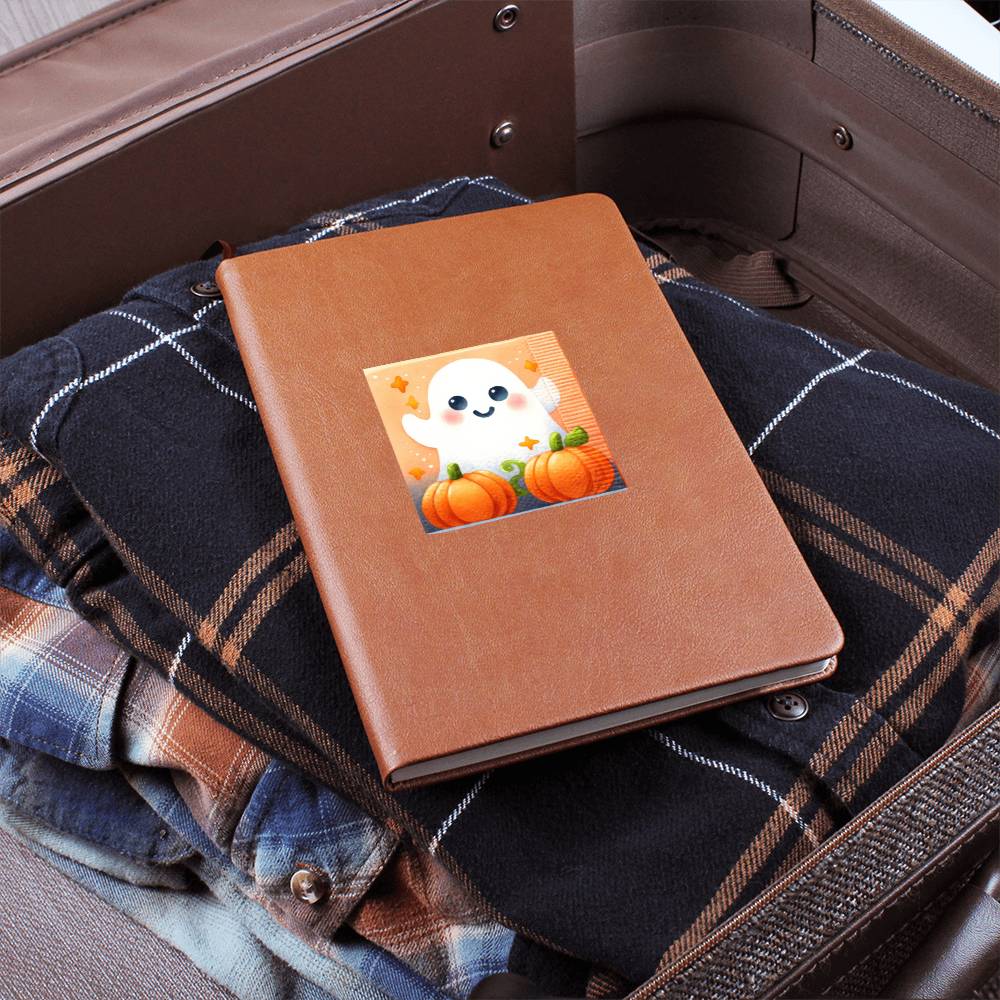 Cute Halloween Sticker 116 - Vegan Leather Journal