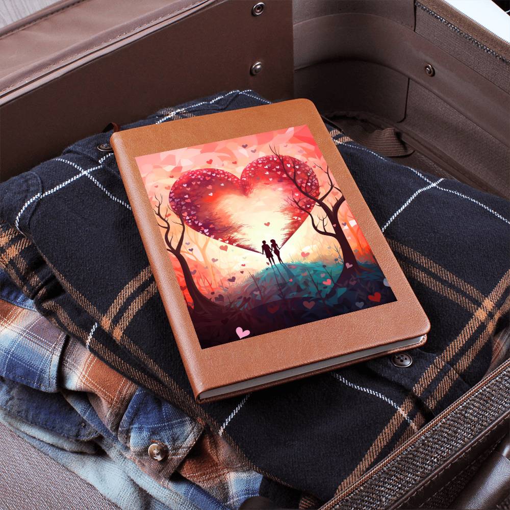 Valentine's Day Art 477 - Vegan Leather Journal